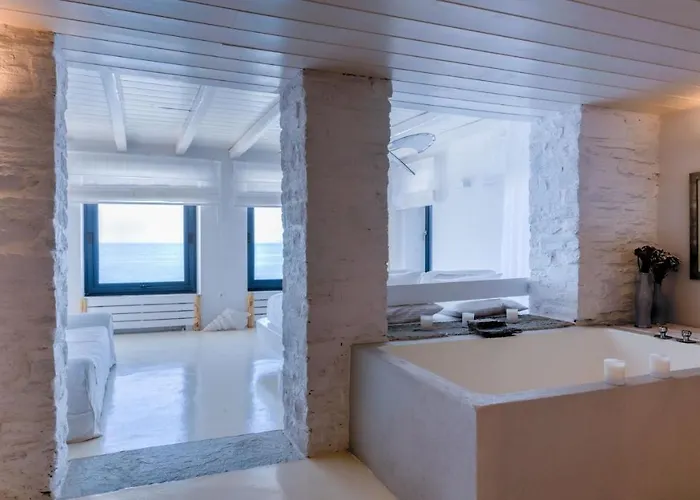 Waterfront With A Swimming Pool, Sea View And Direct Access To The Sea * Melissaki